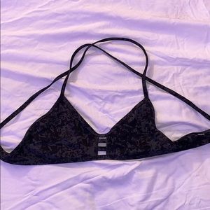 Black + Gray Jolyn Bikini Top